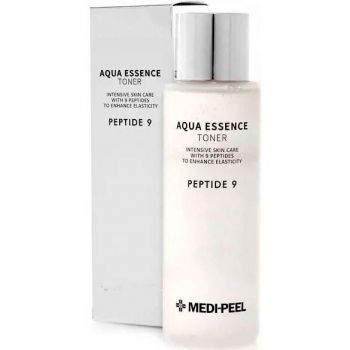 Купить лосьон, тоник, мицеллярную воду для лица Антивіковий тонер MEDI-PEEL Peptide 9 Aqua Essence Toner Зволожуючий 250 мл (8809409344676) | Фото 1