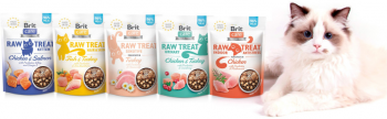 Ласощі для кішок Brit Care Raw Treat Indoor&Antistress з куркою 40г | Фото 5