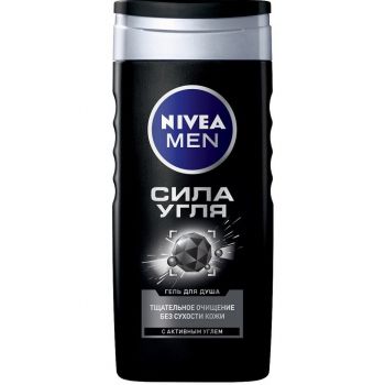 Гель для душу NIVEA Men Сила Вугілля з активованим вугіллям 250 мл (4006000009421) | Фото 1