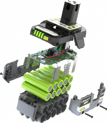 Купить аккумулятор и ЗУ для электроинструментов Акумулятор Ryobi ONE+ RB1840X 18В 4А·год (5133005053UNP) | Фото 3