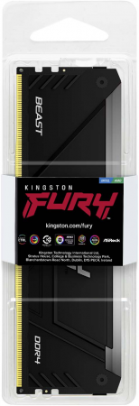 Купить оперативную память Пам'ять для ПК KINGSTON DDR4-3600 8GB FURY Beast RGB (KF436C17BB2A/8) | Фото 3