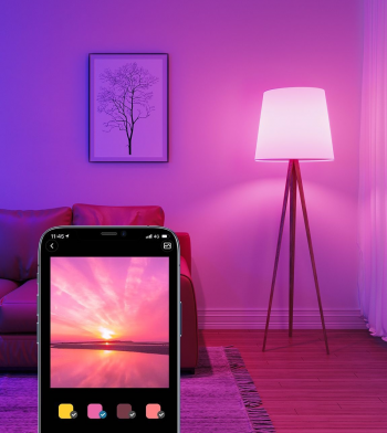 Лампа розумна Govee H6004, E27, 8W, 800Lm, RGB, WI-FI/Bluetooth, Білий (H6004CC1) Лампа розумна Govee H6004, E27, 8W, 800Lm, RGB, WI-FI/Bluetooth, Білий (H6004CC1) | Фото 4