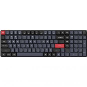 Купить клавиатуру Клавіатура KEYCHRON K17 Pro 103Key, Gateron MX 2.0 Red, WL/BT/USB-A, QMK, White Led, Black | Фото 1