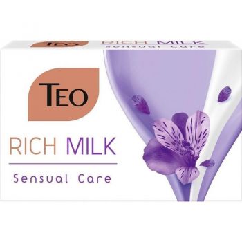 Мило туалетне Тео Rich Milk Sensual Care 90г (3800024047374) Мило туалетне Тео Rich Milk Sensual Care 90г (3800024047374) | Фото 1