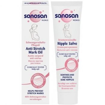 Sanosan Mama Крем для сосків ланоліновий, 30 мл (4003583207237) | Фото 1