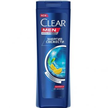 Шампунь проти лупи Clear Men Енергія свіжості 225 мл (8720181455933) | Фото 1