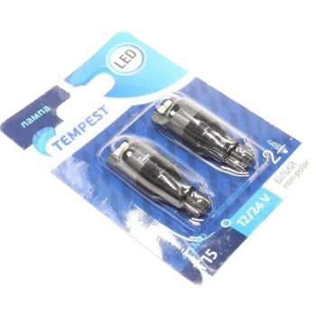 Купить автомобильную лампу Лампа Tempest LED габарит б/ц, 12/24V T15 4SMD Non-polar White 2шт (49051283020) | Фото 1