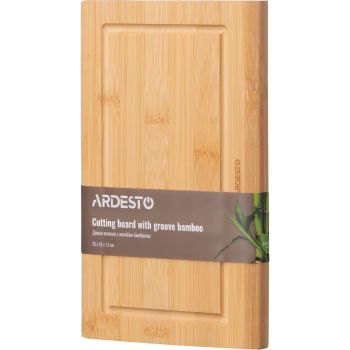 Дошка кухонна з жолобом ARDESTO Midori, 25х16х1.5см, бамбук (AR1425BM) | Фото 1