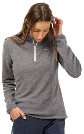 Флісова кофта жіноча для гірського туризму Quechua MH100 966817 XL сіра (4097232_Quechua) Флісова кофта жіноча для гірського туризму Quechua MH100 966817 XL сіра (4097232_Quechua) | Фото 2