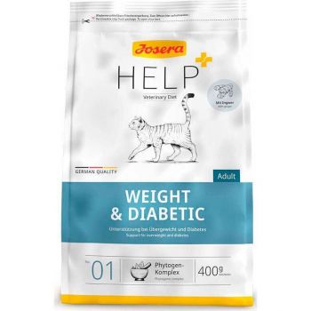 Сухий корм для котів при надмірній вазі та діабеті Josera Help Weight & Diabetic Cat 400г | Фото 1