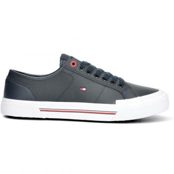 Кеди чоловічі Tommy Hilfiger Core Corporate Vulc Leather FM0FM04561-DW5 44 сині (8720643115979) | Фото 1