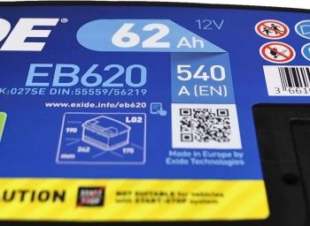 Автомобільний акумулятор Exide 62Ah-12v ExcelL+, R+, EN540 (5237607311) | Фото 3