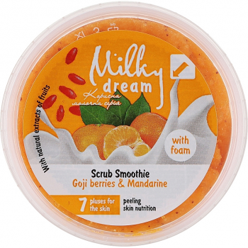 Купить гель и скраб для тела Скраб-смузі з піною Milky Dream Goji berries & Mandarine 140г (4820205303845) | Фото 1