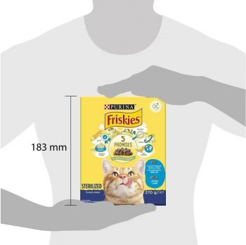 Сухий корм для кішок Purina Friskies Neutered Cat Smn & Veg лососем та овочами 270 г (7613035352346) Сухий корм для кішок Purina Friskies Neutered Cat Smn & Veg лососем та овочами 270 г (7613035352346) | Фото 3
