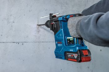 Акумуляторний перфоратор BOSCH GBH 187-LI Professional с 2 акб GBA 18V 5.0Ah (0.611.923.021) | Фото 11