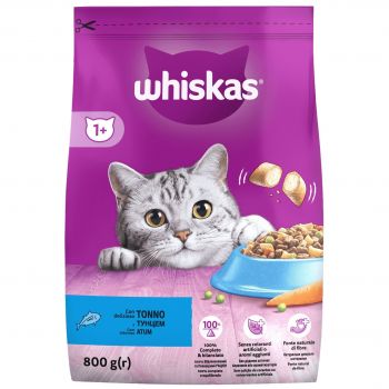 WHISKAS для дорослих котiв з тунцем 800г (5900951305269) | Фото 1
