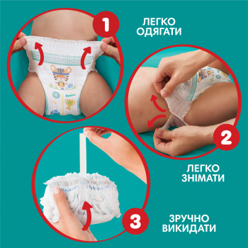 Підгузки-трусики Pampers Pants Giant Plus розмір 7 17+кг 42шт (8700216341639) | Фото 3