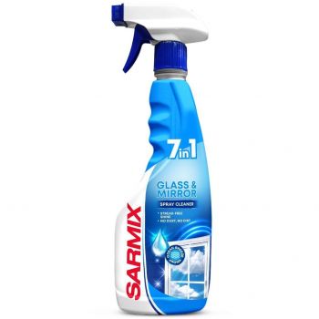 Засіб для миття скла та дзеркал Sarmix з тригером 500 мл (4820268103802) Засіб для миття скла та дзеркал Sarmix з тригером 500 мл (4820268103802) | Фото 1
