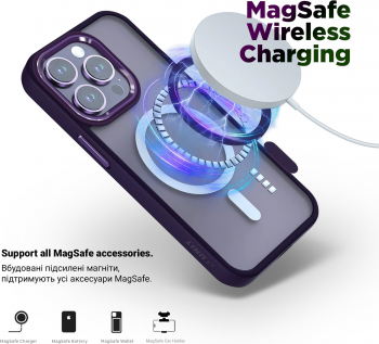 Чохол ArmorStandart Unit MagSafe для APPLE iPhone 13 Pro Purple (ARM75200) Чохол ArmorStandart Unit MagSafe для APPLE iPhone 13 Pro Purple (ARM75200) | Фото 4