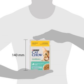 Purina Cat Chow Hairball Проти утворення волосяних кульок. З куркою та зеленою квасолею в желе 85 г (7613037031393) | Фото 6