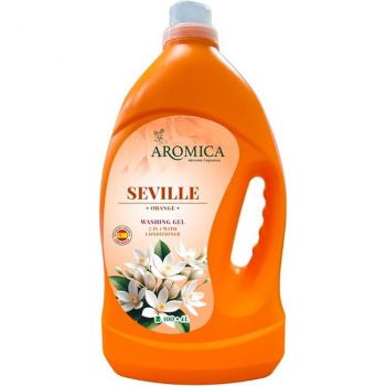 Купить стиральное средство Гель для прання Aromica для білих та кольорових речей Seville Orange 4 л (4820268103680) | Фото 1