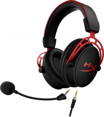 Ігрова гарнітура HyperX Cloud Alpha Black/Red (4P5L1AM) Ігрова гарнітура HyperX Cloud Alpha Black/Red (4P5L1AM) | Фото 5