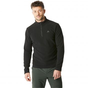 Флісова кофта чоловіча для гірського туризму Quechua MH100 966425 M чорна (4094319_Quechua) Флісова кофта чоловіча для гірського туризму Quechua MH100 966425 M чорна (4094319_Quechua) | Фото 1