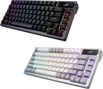 Ігрова клавіатура ASUS ROG Azoth 81key, NX Red, USB-A/WL/BT, EN, RGB, White (90MP031A-BKUA11) Ігрова клавіатура ASUS ROG Azoth 81key, NX Red, USB-A/WL/BT, EN, RGB, White (90MP031A-BKUA11) | Фото 7