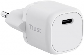 Мережевий зарядний пристрій TRUST Maxo 20W USB-C PD White (25205_TRUST) | Фото 4