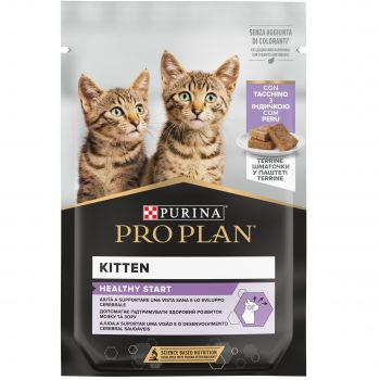 Вологий корм для кошенят Purina Pro Plan Cat Nutrisavour Junior мус з індичкою 75г (8445290178862) | Фото 1