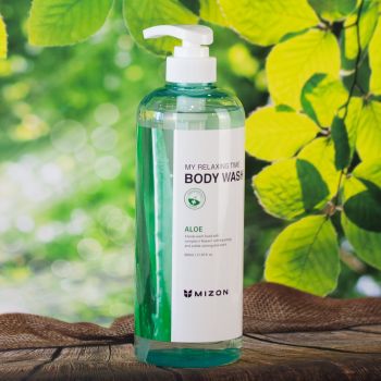 Гель для душу Mizon My Relaxing Time Aloe, 800 мл (8809132968927) | Фото 9