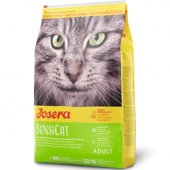 Сухий корм для кішок з чутливим травленням Josera Adult SensiCat з печінкою та рисом, 10 кг (4032254749219) | Фото 1