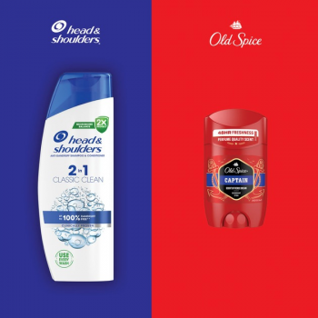 Подарунковий набір Шампунь Head&Shoulders 2-в-1 330 мл + Дезодорант Old Spice Captain 50 мл (8700216614740) Подарунковий набір Шампунь Head&Shoulders 2-в-1 330 мл + Дезодорант Old Spice Captain 50 мл (8700216614740) | Фото 3