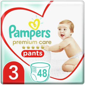 Підгузки-трусики PAMPERS Premium Care Pants Midi 3 (6-11 кг) 48 шт (8001090759795) | Фото 1