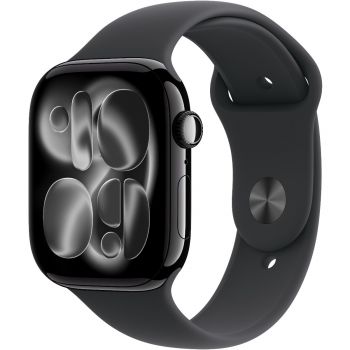 Смартгодинник APPLE Watch Series 11 GPS 46mm Jet Black Aluminium Case with Black Sport Band - M/L (MEUX4RK/A) Смартгодинник APPLE Watch Series 11 GPS 46mm Jet Black Aluminium Case with Black Sport Band - M/L (MEUX4RK/A) | Фото 3