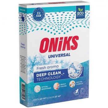 Пральний порошок безфосфатний Oniks Universal Fresh aroma 300 г (4820191761742) Купить стиральное средство Пральний порошок безфосфатний Oniks Universal Fresh aroma 300 г (4820191761742) | Фото 1