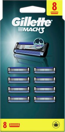 Зміні картриджі GILLETTE Mach 3, 8 шт (8700216066556) Купить сменный картридж для бритвенных станков Зміні картриджі GILLETTE Mach 3, 8 шт (8700216066556) | Фото 2
