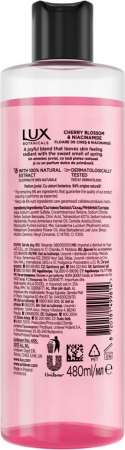 Гель для душу Lux Botanicals Цвіт вишні та ніацинамід 480 мл (8720181499814) | Фото 2
