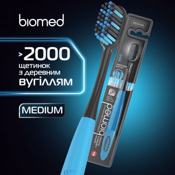 Купить зубную щетку Зубна щітка BIOMED середня 1 шт блакитна (4820018490725) | Фото 2