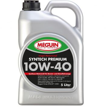 Моторна олива Meguin SYNTECH PREMIUM SAE 10W-40, 5 L (4338) | Фото 1