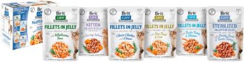Вологий корм для кошенят Brit Care Cat pouch 85г філе в желе пікантний лосось(8595602540594) | Фото 2