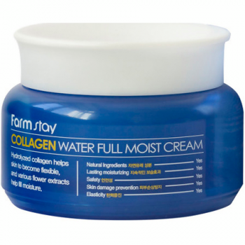 Крем для обличчя FarmStay Collagen Water Full Moist Cream зволожувальний з колагеном 100г (8802221001338) Крем для обличчя FarmStay Collagen Water Full Moist Cream зволожувальний з колагеном 100г (8802221001338) | Фото 1