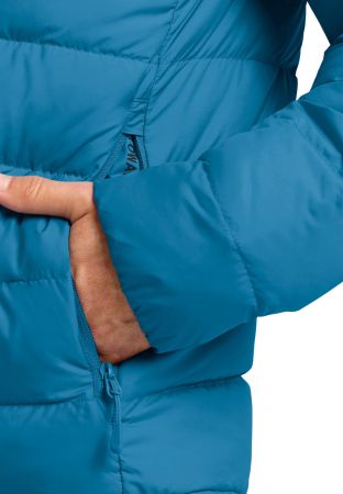 Пуховик чоловічий Jack Wolfskin Ather Down Hoody M Rds 1207671_8026 M блакитний (4064886589543) | Фото 7