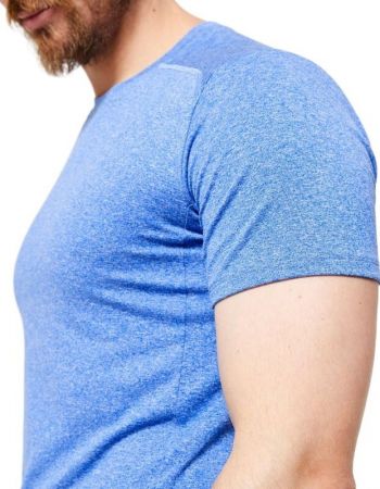 Футболка чоловіча для фітнесу Domyos 100 8603263 M синя (4132271_Domyos) | Фото 4