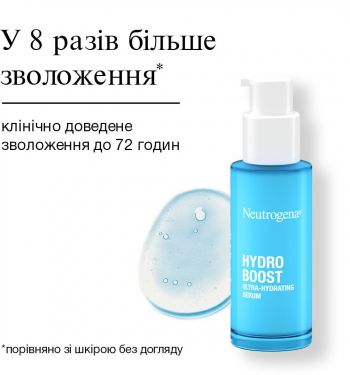Ультразволожуюча сироватка для обличчя Neutrogena Hydro Boost 30 мл (3574661774626) Ультразволожуюча сироватка для обличчя Neutrogena Hydro Boost 30 мл (3574661774626) | Фото 6