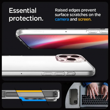 Чохол Spigen для APPLE iPhone 16 Pro Max, Liquid Crystal, Crystal Clear (ACS07984) | Фото 5