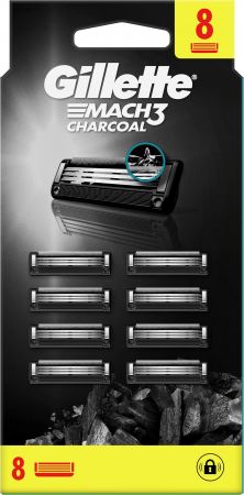 Зміні картриджі GILLETTE Mach 3 Charcoal 8 шт (8700216085472) | Фото 9