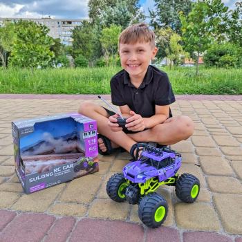 Автомобіль SULONG TOYS Bigfoot Off-Road на р/к Violet (1:16, 27 МГц (Mhz)) (SL-358RHV) | Фото 9
