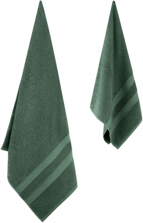 Набір махрових рушників Ardesto Splendid 50х90см, 70х140см, 2шт, зелений (ART2359GE) | Фото 2