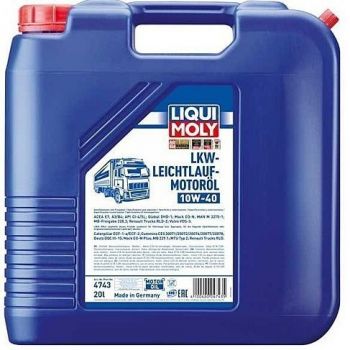 Олива моторна LIQUI MOLY Lkw-Leichtlauf Motoroil 10W-40 20л. (4100420047435) | Фото 1